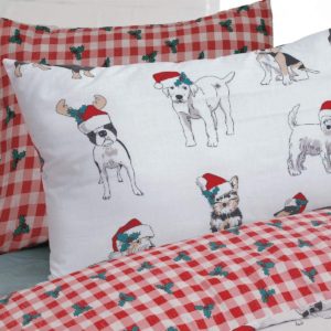 Cute Christmas Dogs Duvet Cover