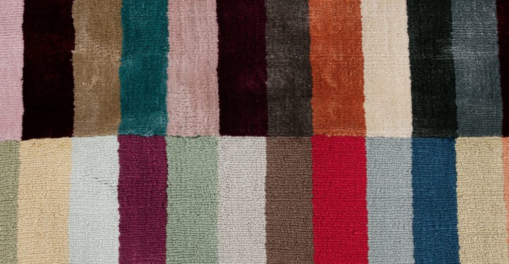 Large Striped Colourful Rug