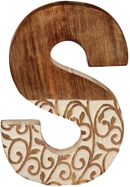 Aheli Rustic Wooden Letters for Kids Rooms and Nurseries