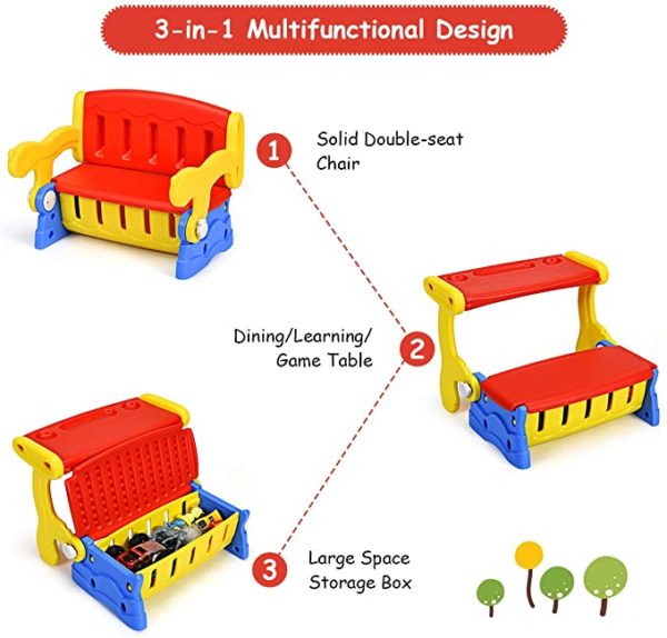 Convertible storage bench