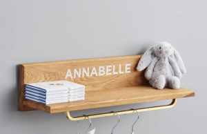 Stylish personalised wall shelf