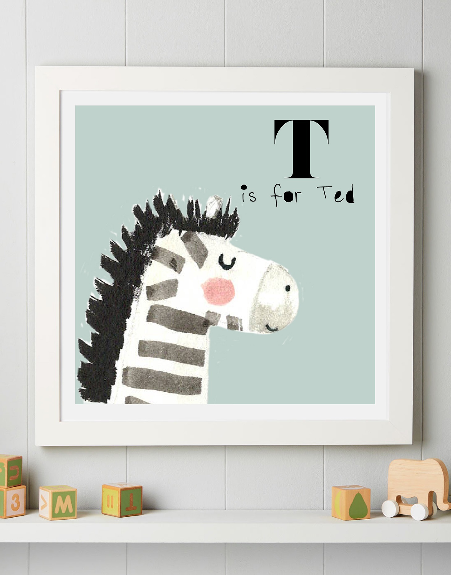 Personalised Zebra art