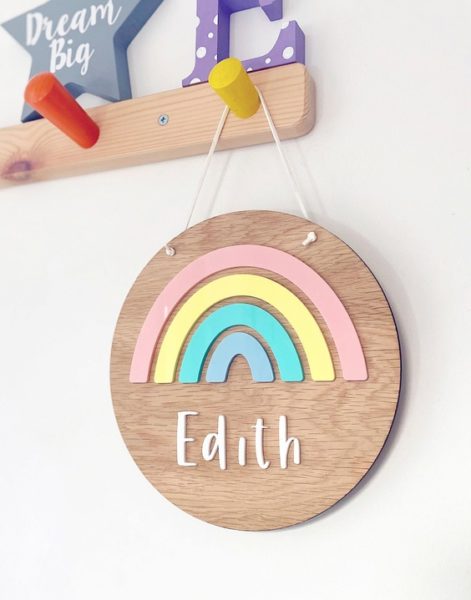 Rainbow plaque