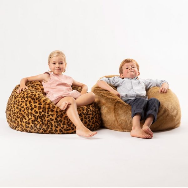 Kids Faux Fur Bean Bag Chairs